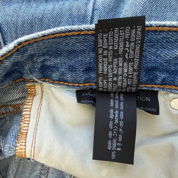 ZARA DENIM HIGH RISE WIDE LEG - Picture 9 of 11